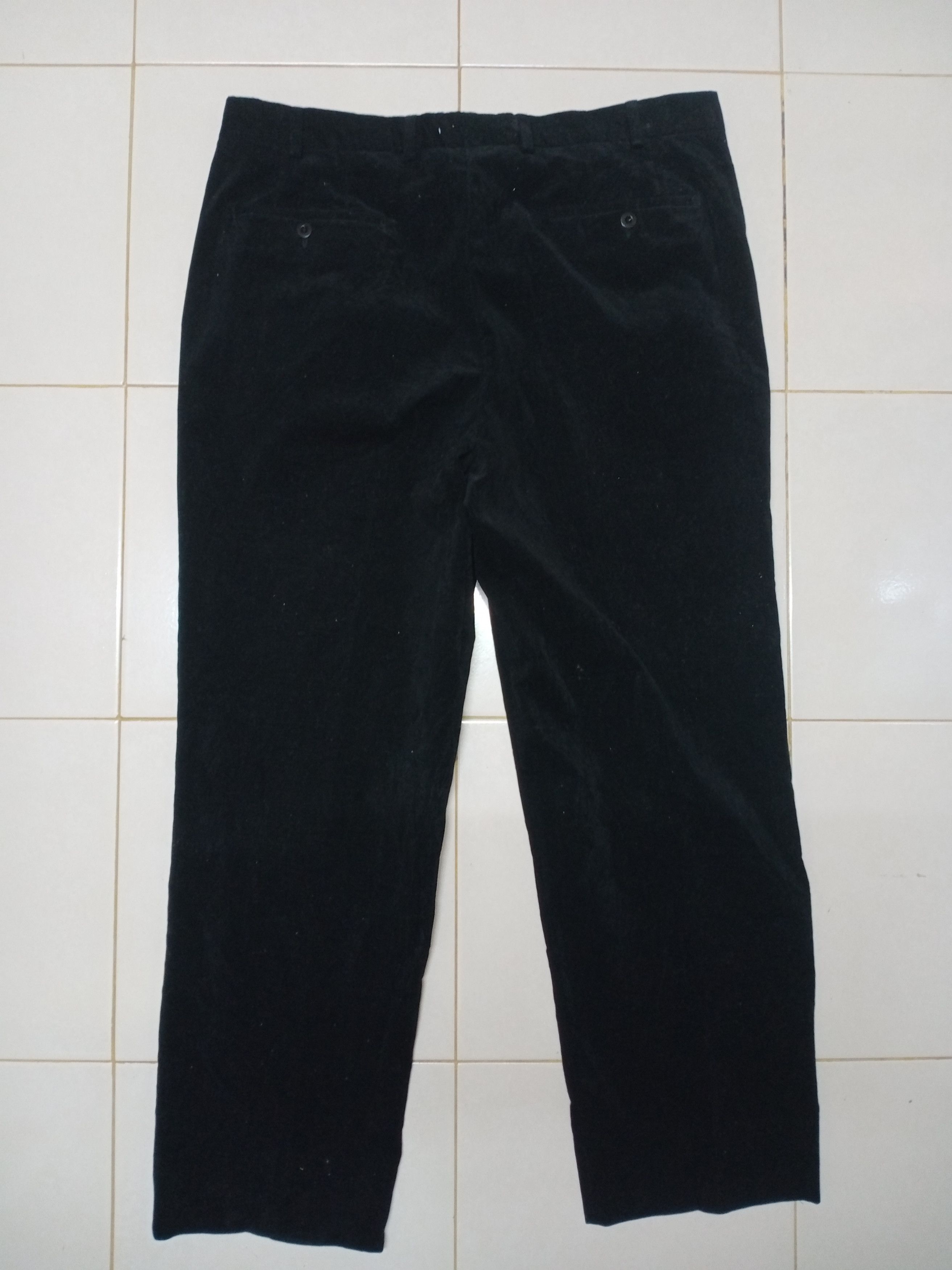 Ermenegildo Zegna Ermenegildo Zegna Soft Corduroy Black Pants Size US 37 - 2 Thumbnail