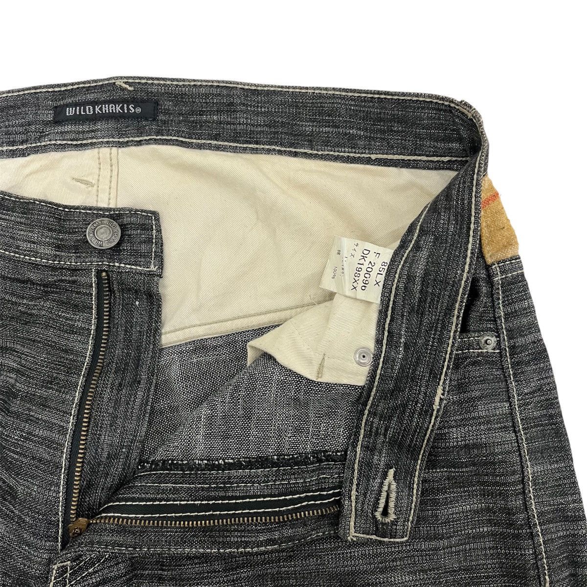 Vintage Vintage Wild Khakis Dark Grey Jeans Blanket Pocket Denim Size US 33 - 9 Thumbnail