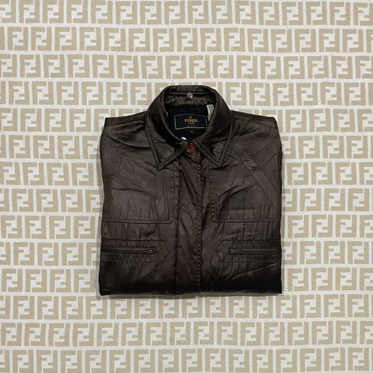Fendi × Vintage Fendi Quilted Long Jacket Size US L / EU 52-54 / 3 - 1 Thumbnail