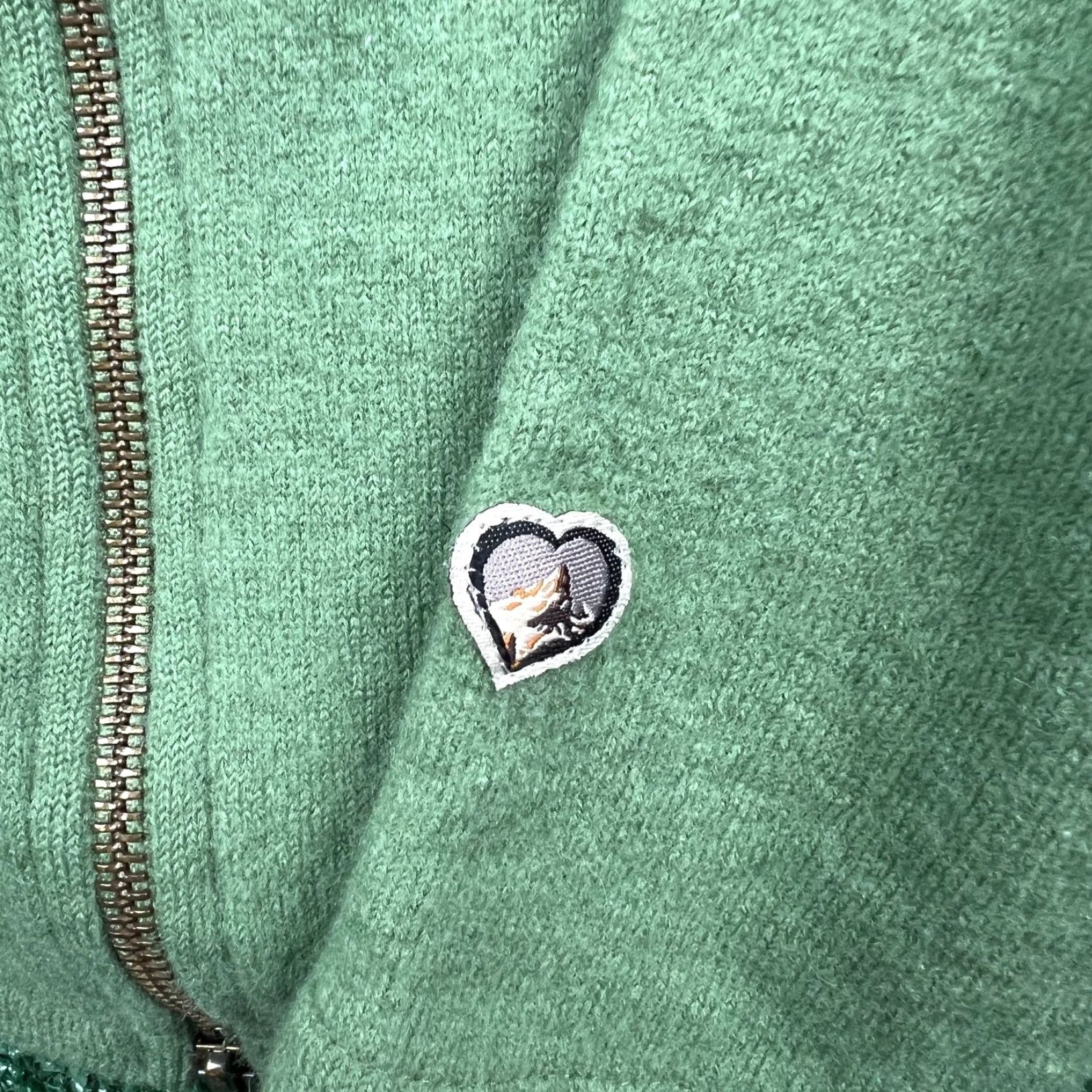 Vintage KÜHL Sweater Women L Sage Green 100% Merino Wool Full Zip Funnel Neck Raglan Sleeve Pockets Solid Breathable Vintage No (omit N/A) Size L / US 10 / IT 46 - 2 Thumbnail