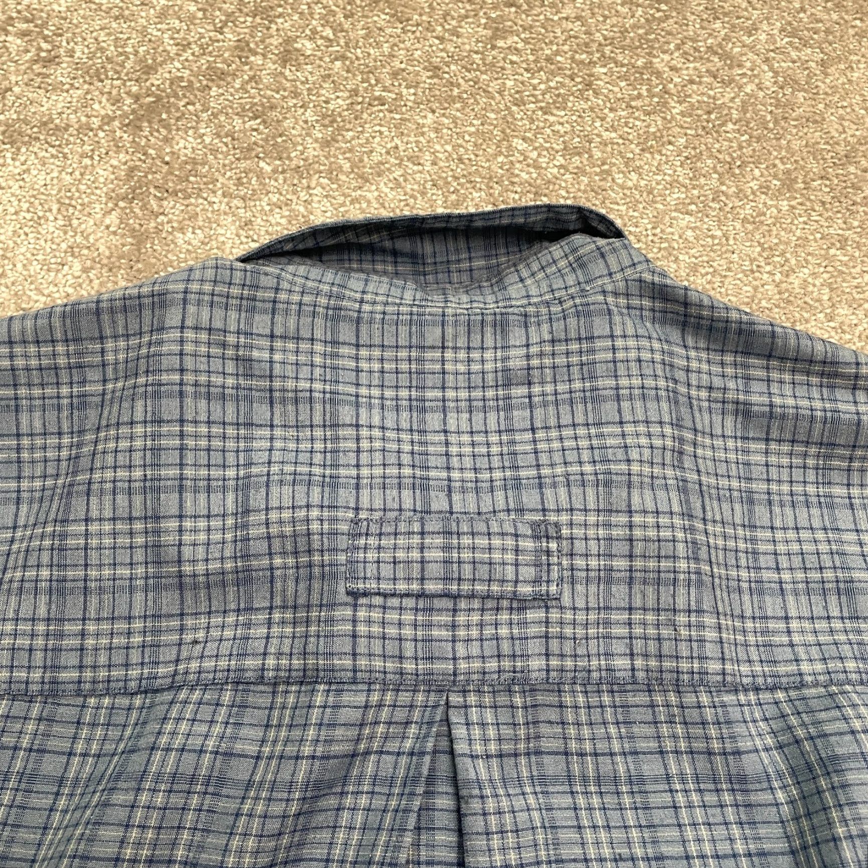 Vintage Columbia GRT Vintage 2001 Y2K Button-Down Shirt Mens Large Blue Plaid Casual Size US L / EU 52-54 / 3 - 4 Thumbnail