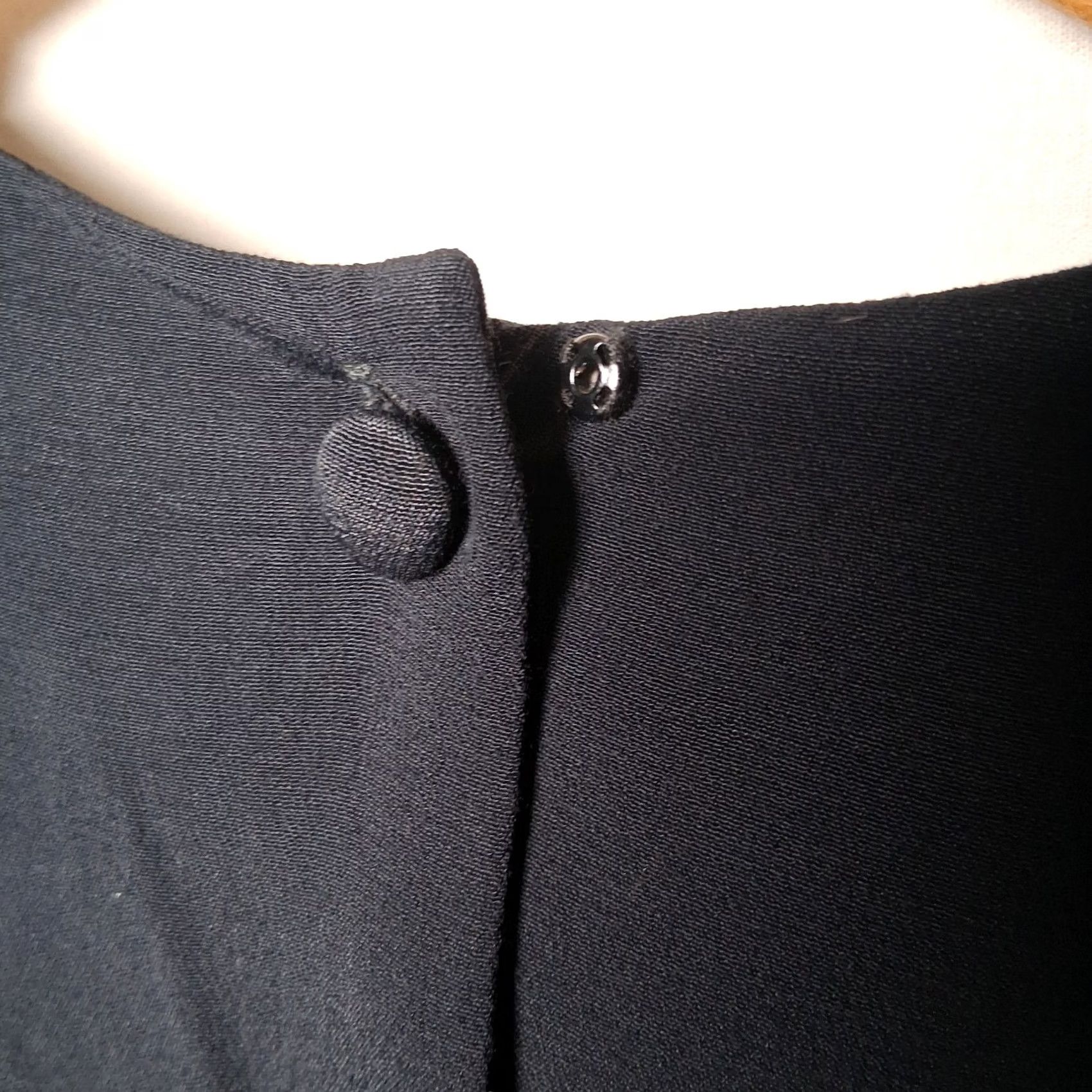 Vintage VINTAGE Karin Stevens Petites Dress 10 Petite Black Rayon Beaded Long Slv 90s Womens Size L / US 10 / IT 46 - 5 Thumbnail