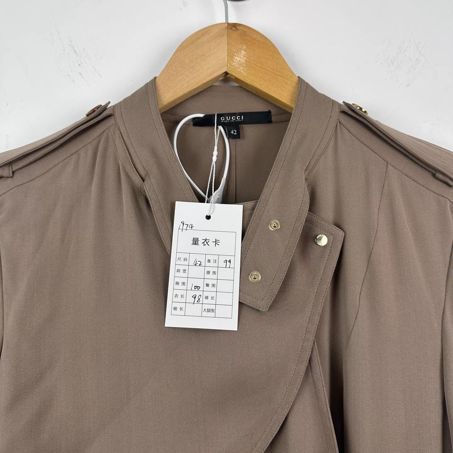 Gucci Gucci Silk Heavy Trench Coat 42 99 New Size M / US 6-8 / IT 42-44 - 3 Thumbnail