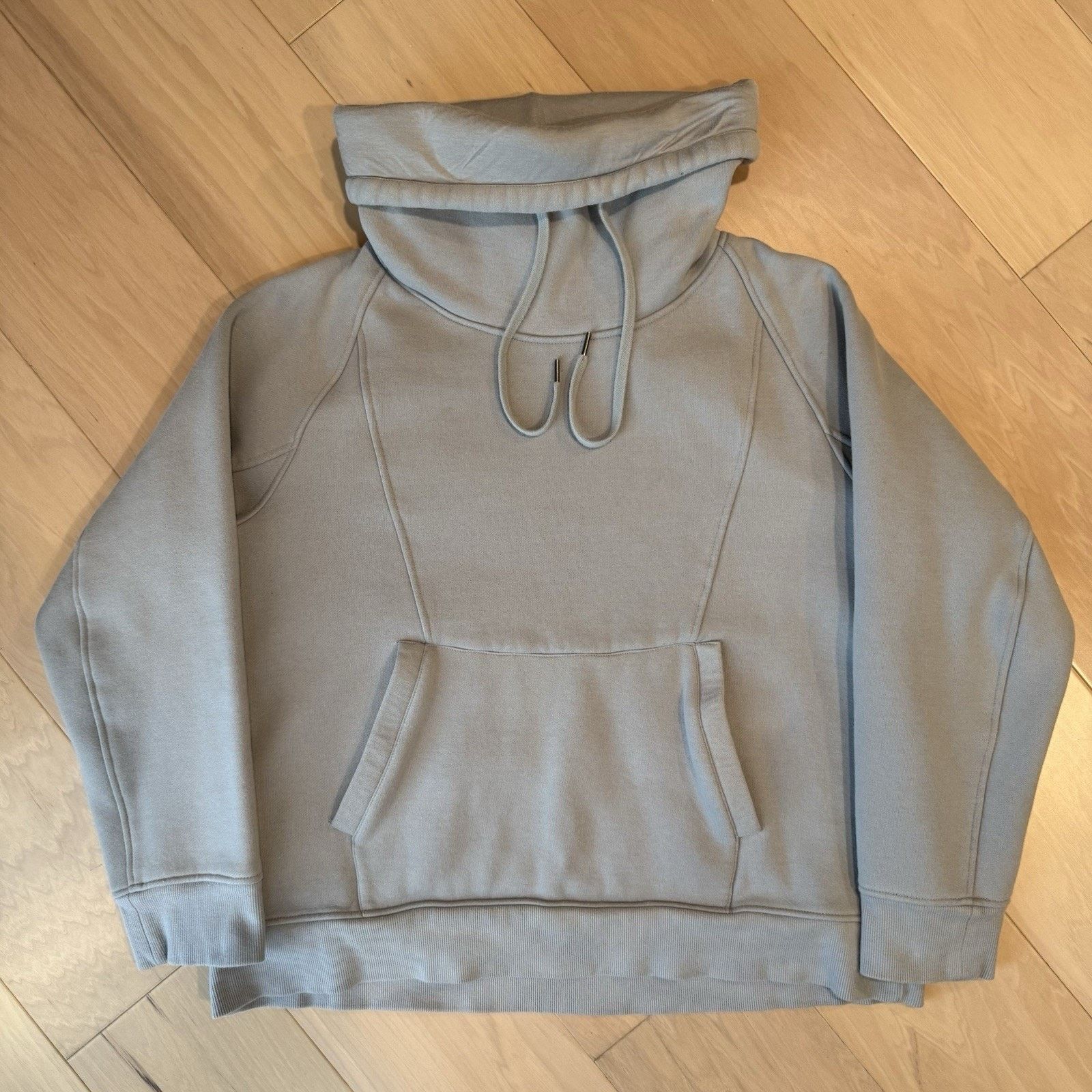 Helmut Lang Helmut Lang Hoodie Women's Gray Cowl Neck Fleece Pullover Size XXL / US 16-18 / IT 52-54 - 2 Thumbnail