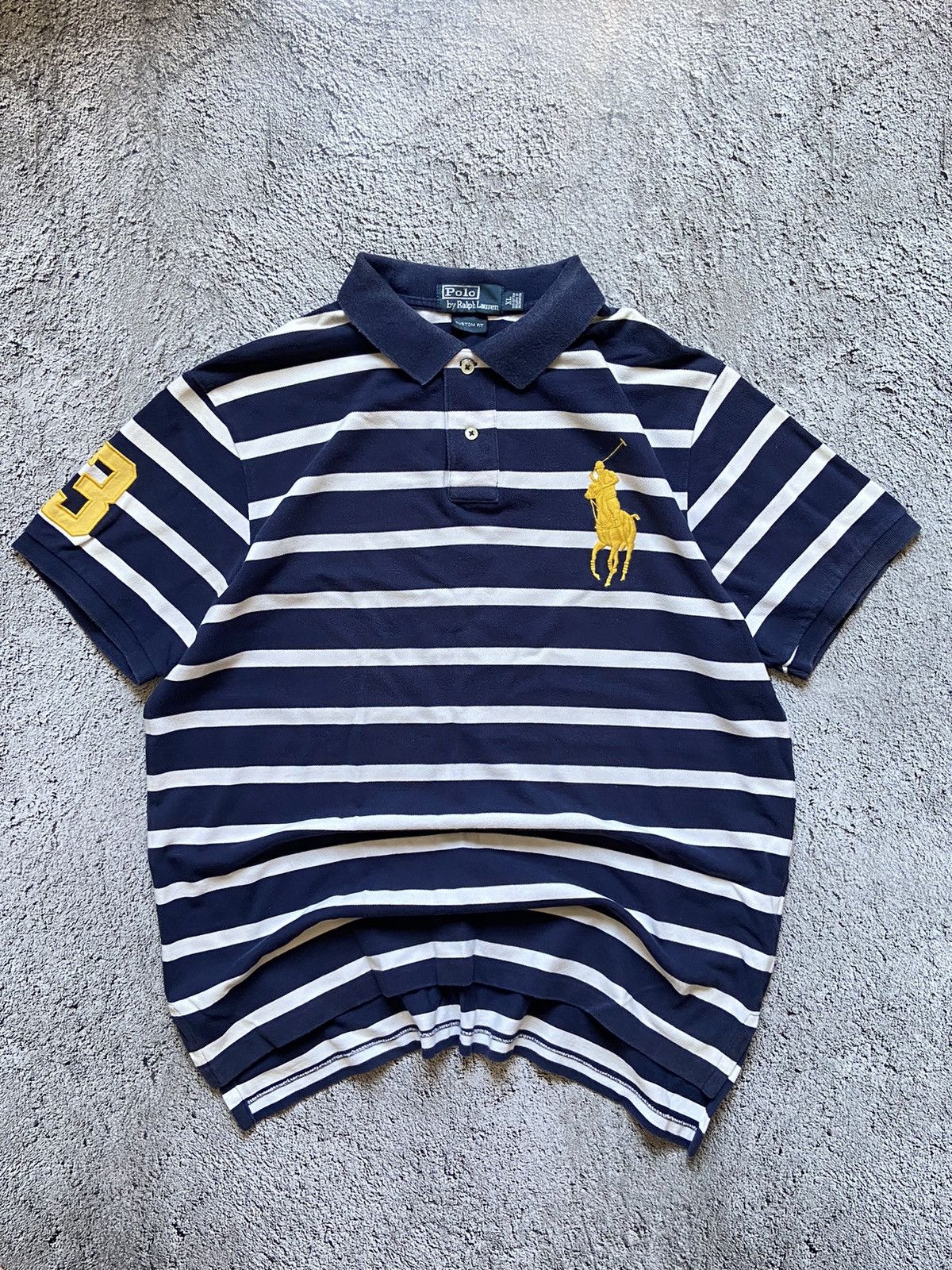 Polo Ralph Lauren × Vintage Vintage Polo Ralph Lauren Distressed Faded Polo Shirt Size US XL / EU 56 / 4 - 2 Thumbnail