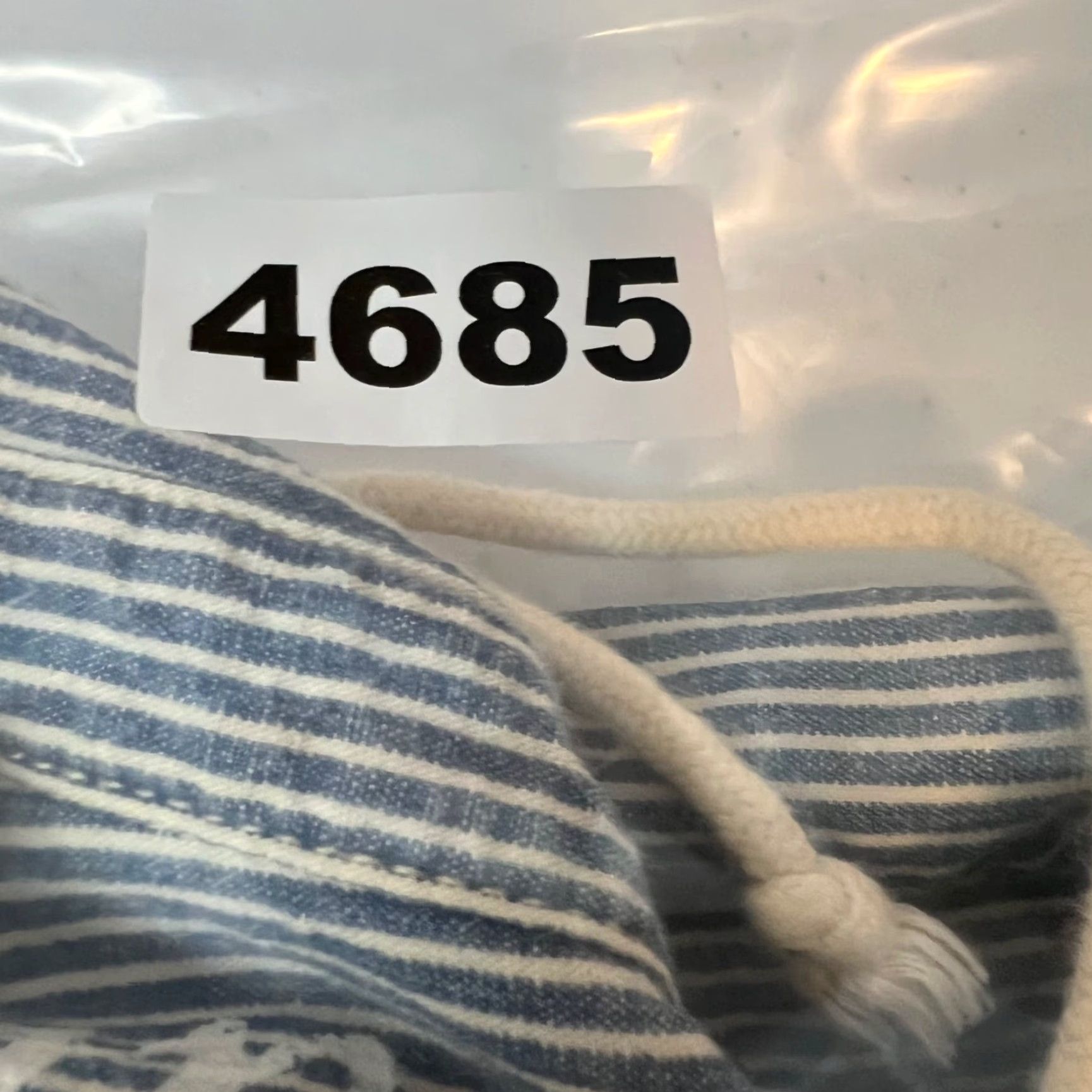 Madewell Madewell Jumpsuit Womens Large Blue Striped Long-Sleeve Button-Down Drawstring Womens Size 36" / US 14 / IT 50 - 8 Thumbnail