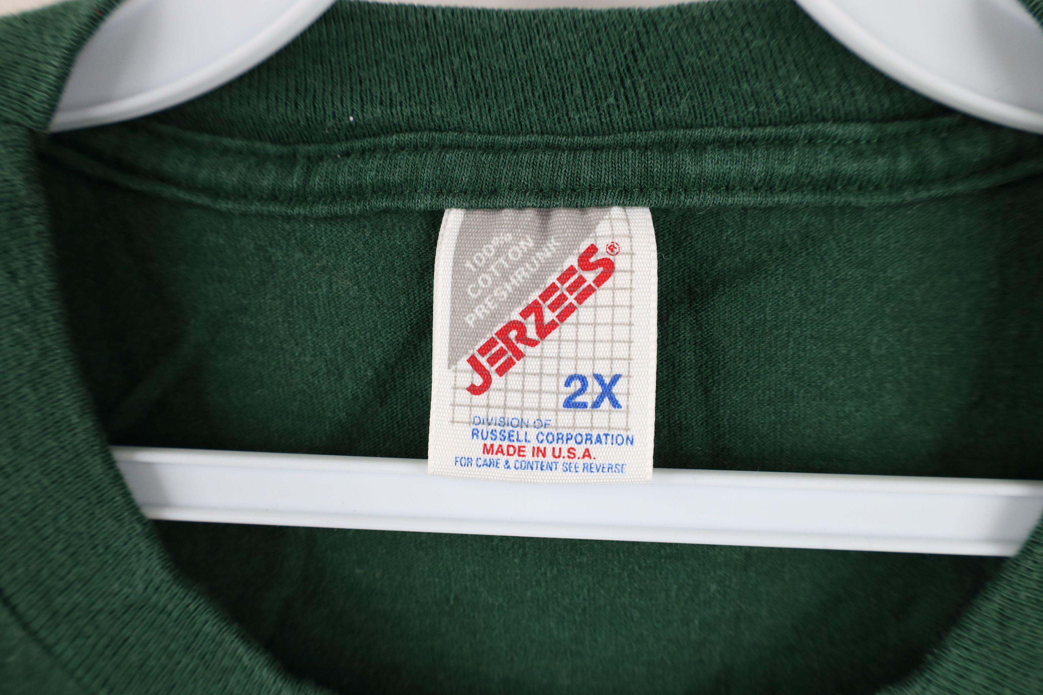 Vintage Vintage 90s Streetwear Williamsburg T-Shirt Green USA Size US XXL / EU 58 / 5 - 8 Thumbnail