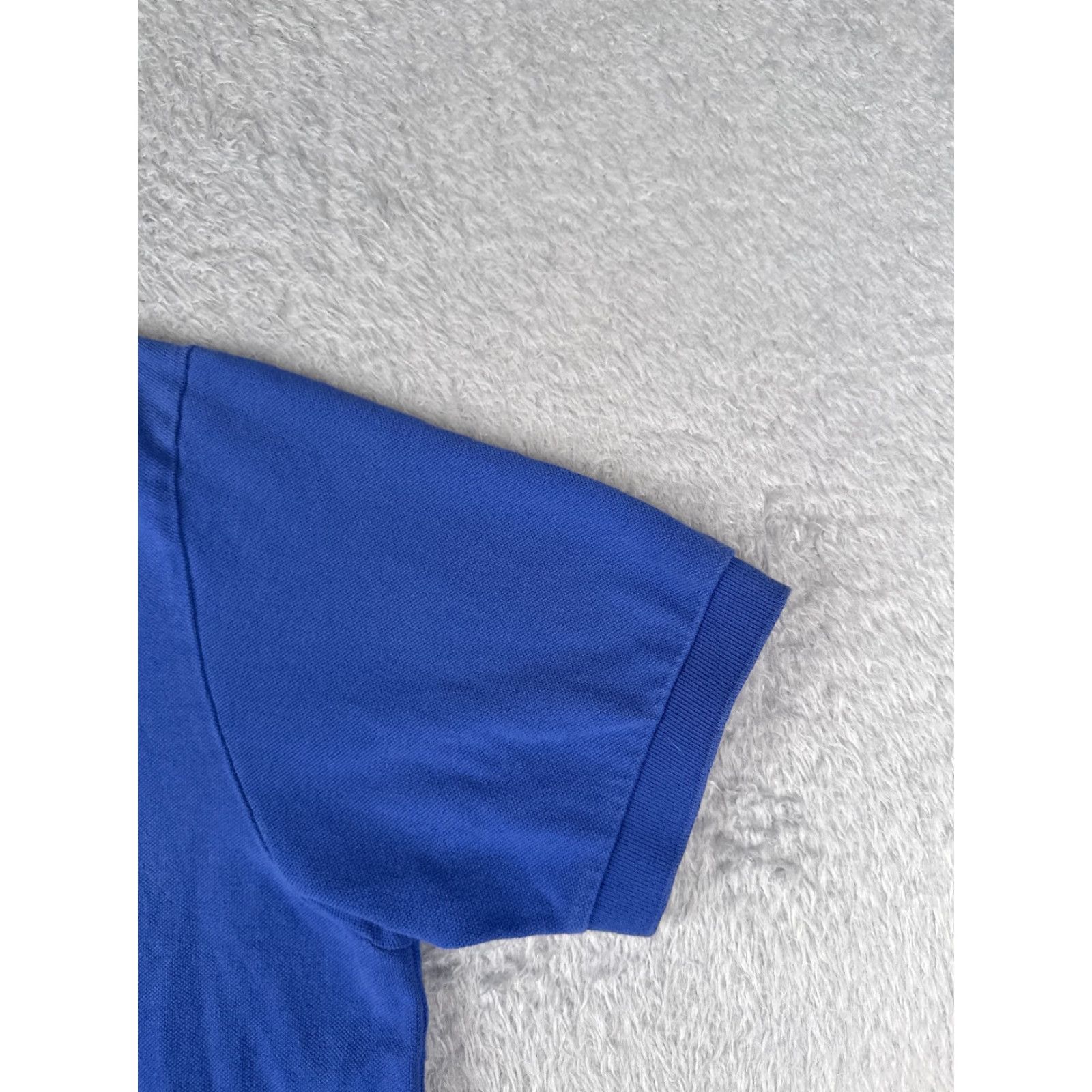 Ralph Lauren VINTAGE Ralph Lauren Polo Shirt Men 2XL Blue Short Sleeve 100% Cotton Knit Button Embroidered Logo Golf 80s Mens Size US XXL / EU 58 / 5 - 2 Thumbnail