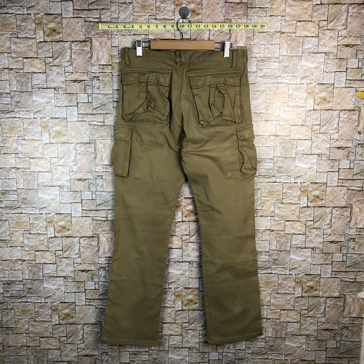Japanese Brand Louxs Work Union Brown Cargo Multipocket Pants #A649 Size US 32 / EU 48 - 16 Thumbnail