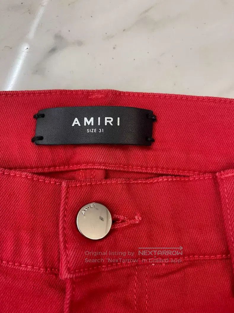 Amiri Amiri Size 30 red jeans Size US 30 / EU 46 - 5 Thumbnail