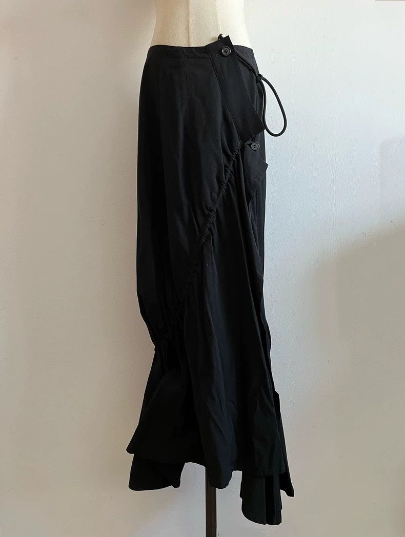 Yohji Yamamoto Yohji Yamamoto size 1 08ss black drawstring half skirt fis Size 25" / US 0 / IT 36 - 3 Thumbnail