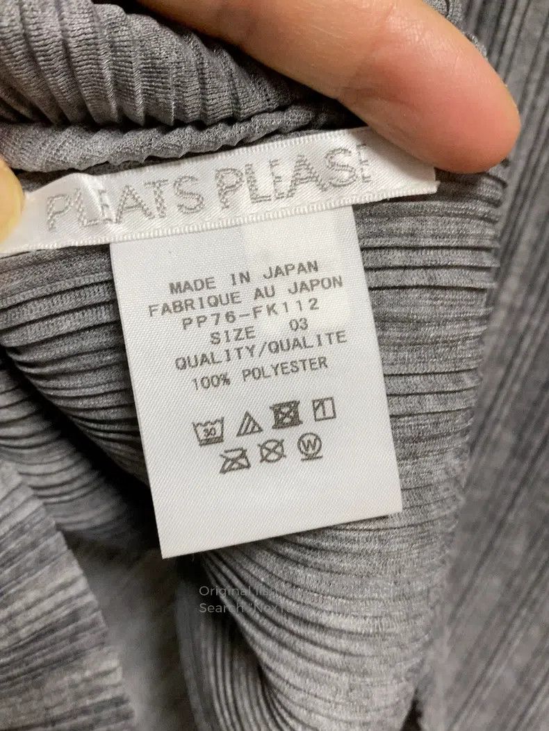 Issey Miyake Issey Miyake Gray Ribbed Top Size L / US 10 / IT 46 - 5 Thumbnail