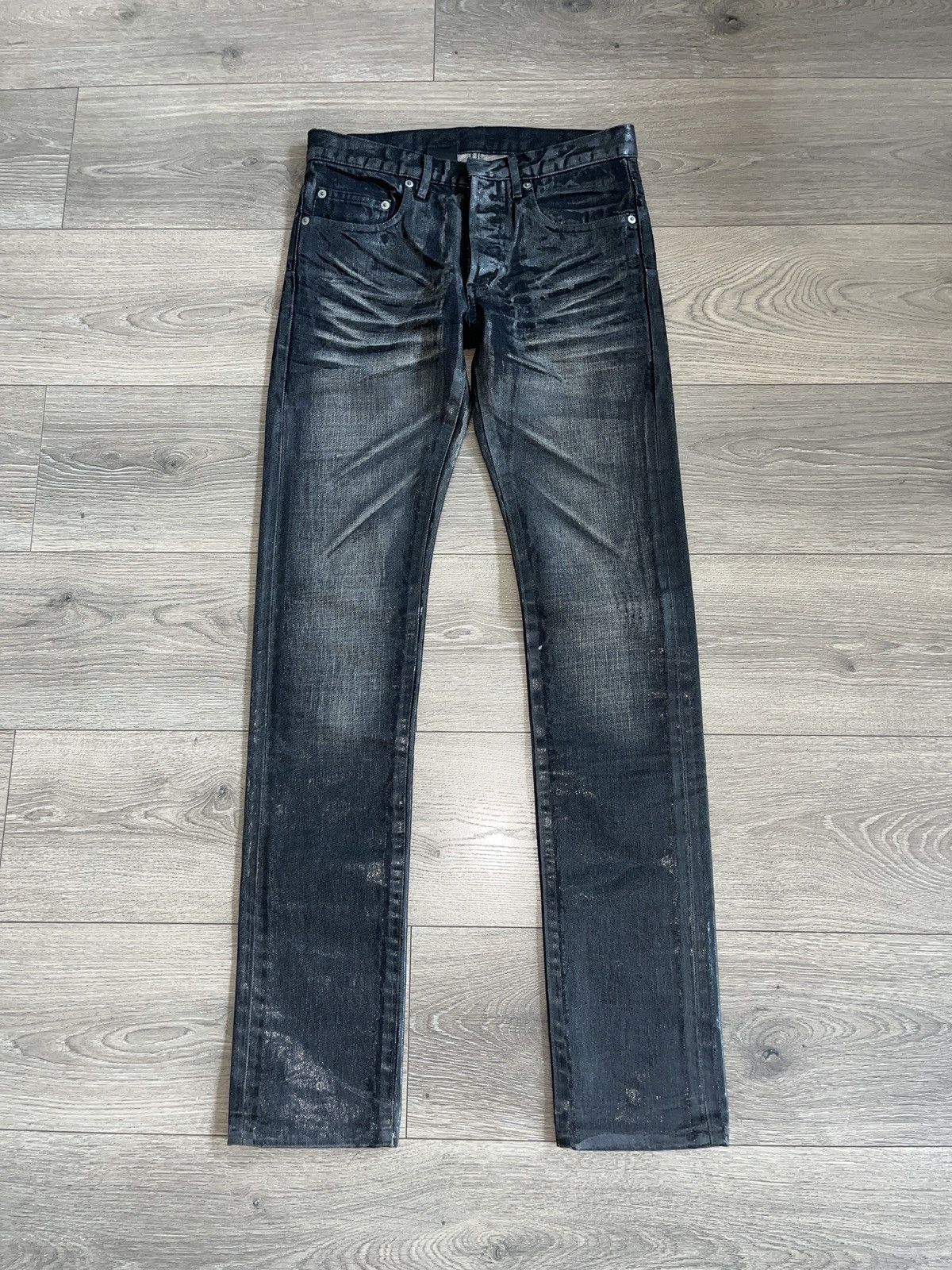 waxed straight denim homme似 hediboy waxed straight denim homme似 hediboy Argo Wax Denim in Blue –