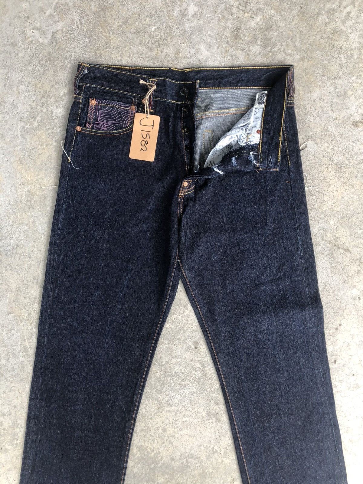 RMC Jeans Red Monkey Company Embroidered Naked Size US 32 / EU 48 - 3 Thumbnail