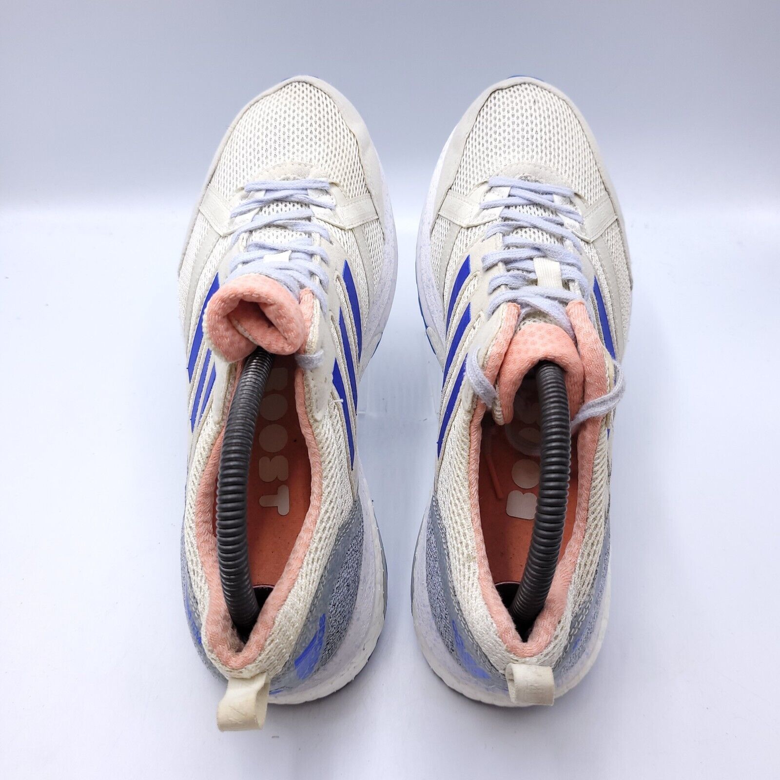 Adidas Adidas Adizero Tempo 9 Shoe Womens Size 9 CP9498 White Blue Size US 9 / IT 39 - 4 Thumbnail