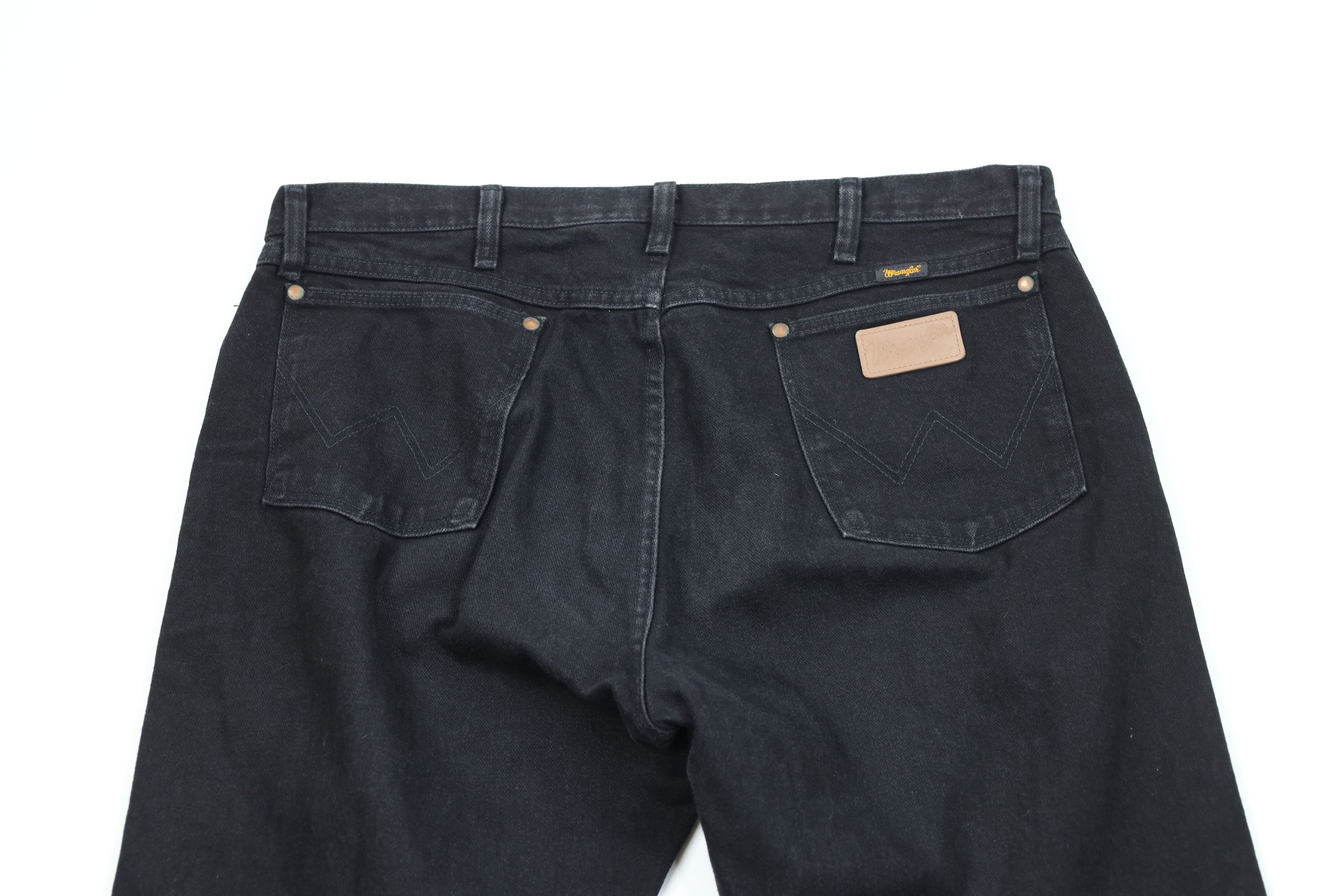 Wrangler Vintage Y2K Wrangler Wide Leg Western Denim Jeans Black Size US 38 / EU 54 - 10 Thumbnail