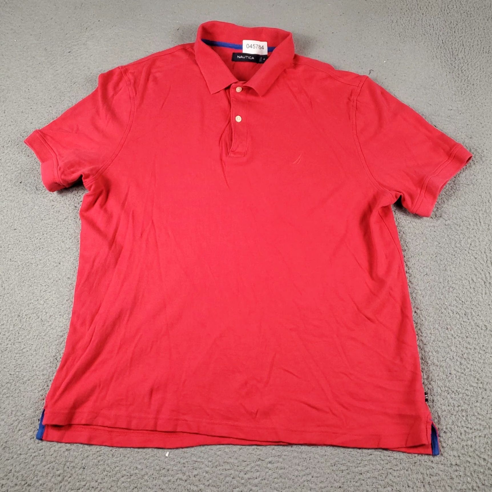 Nautica Nautica Polo Shirt Adult XL Pink Solid Casual Short Sleeve Mens Size US XL / EU 56 / 4 - 2 Thumbnail