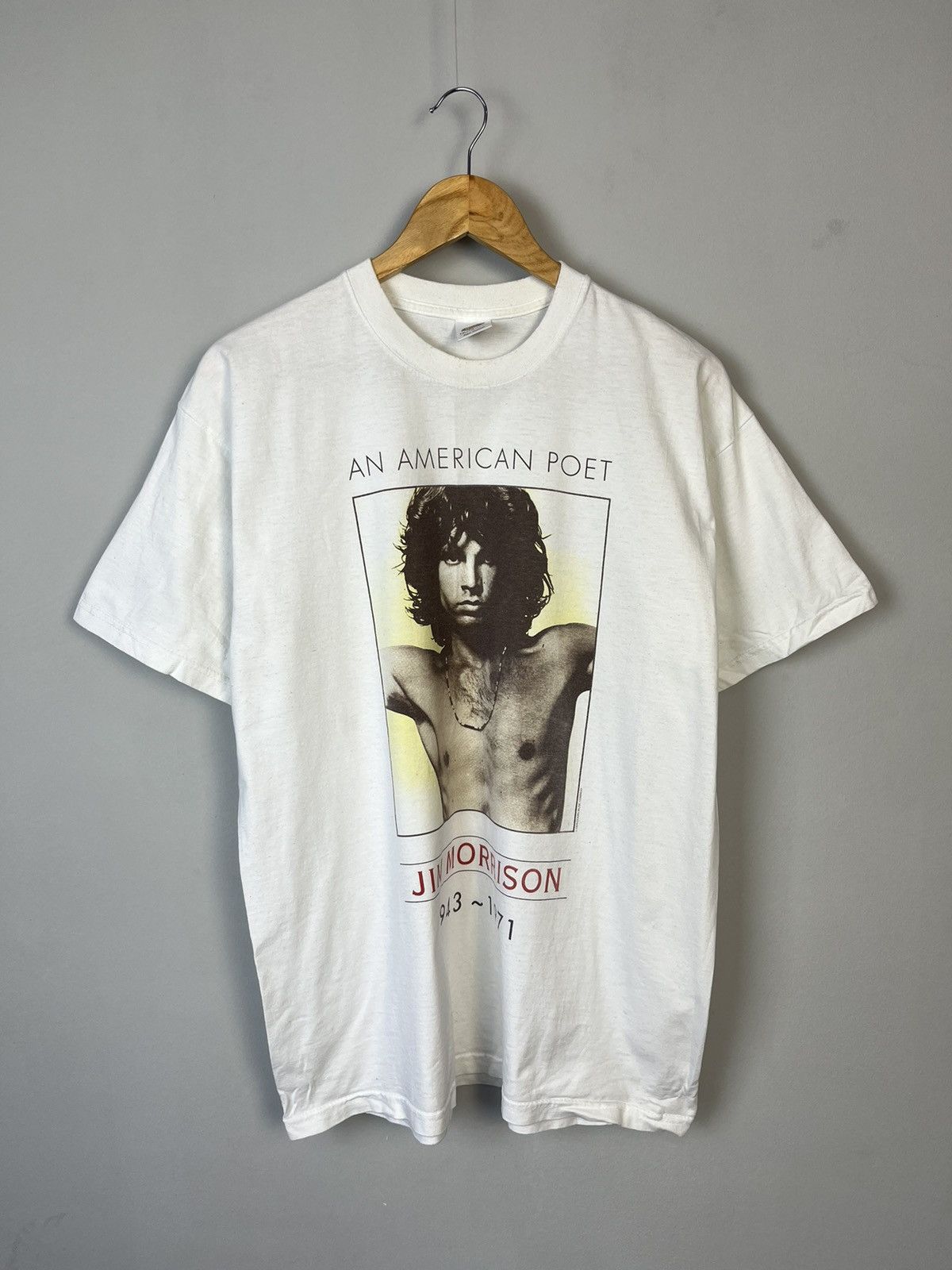 Band Tees × Vintage The Doors Jim Morrison 90`s Vintage Y2K Rock Tee Shirt Size US L / EU 52-54 / 3 - 1 Thumbnail