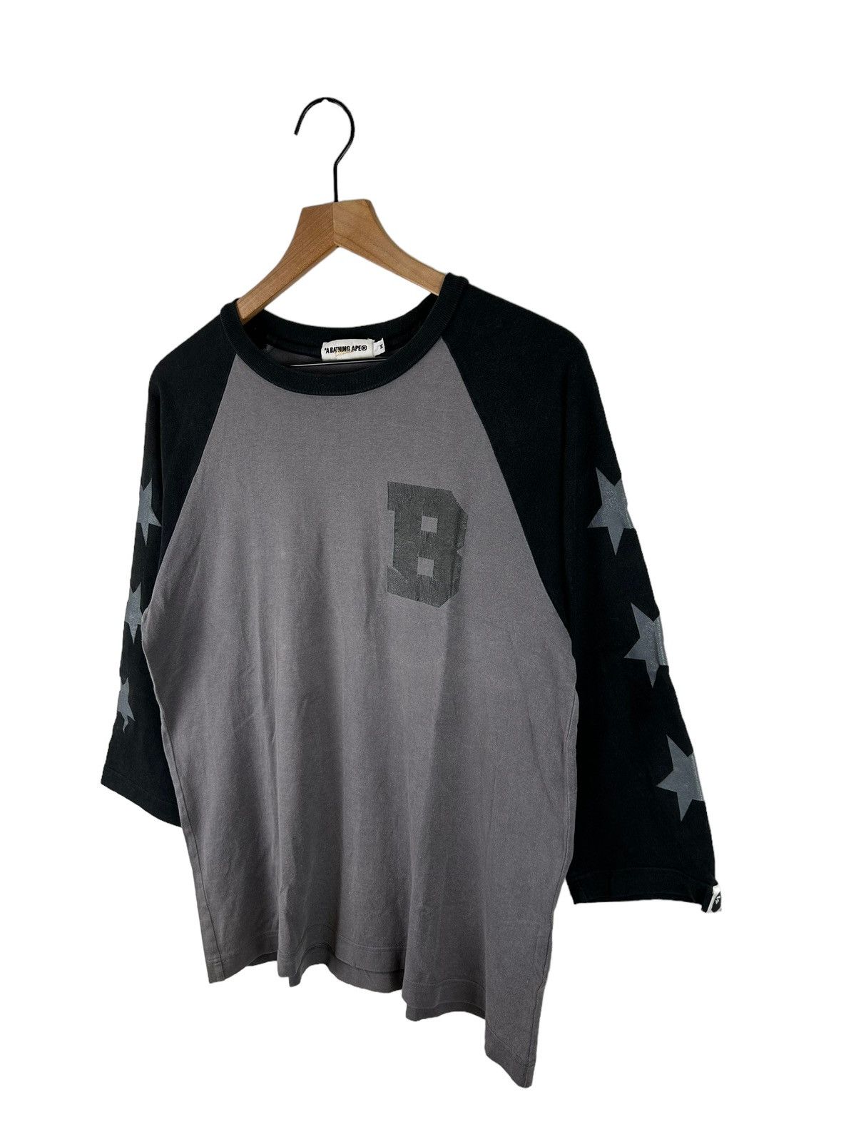 Bape Bape B Logo Print L/S T-Shirt Size US M / EU 48-50 / 2 - 2 Thumbnail