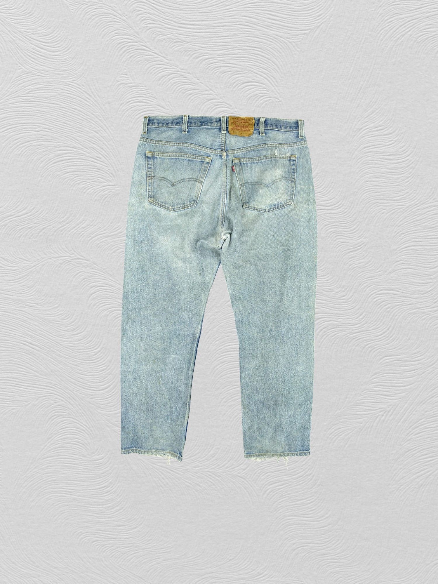 Levi's Vintage Levi's 501xx Distressed Denim 37x29.5 -JN581 Size US 37 - 2 Thumbnail