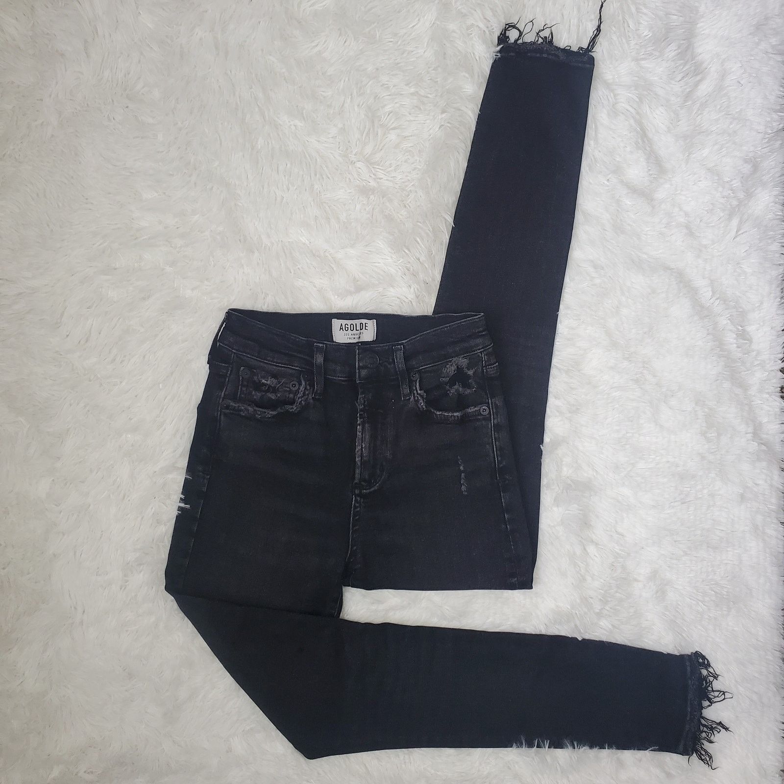 Agolde Agolde Sophie Black Skinny Jeans 25 / 0 Size 25" / US 0 / IT 36 - 2 Thumbnail