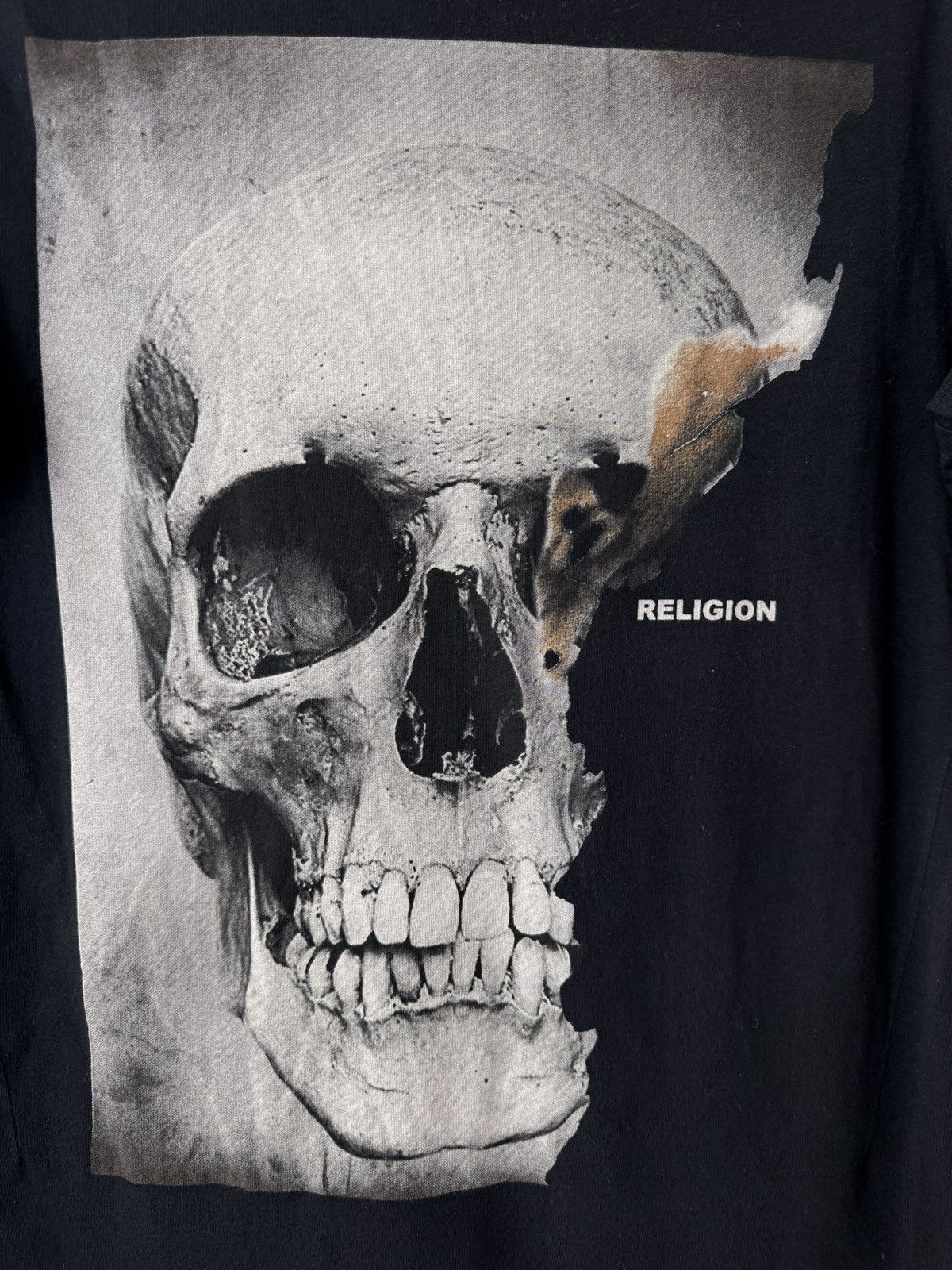 Vintage Vintage Religion T Shirt Skeleton Skull Size US S / EU 44-46 / 1 - 2 Thumbnail
