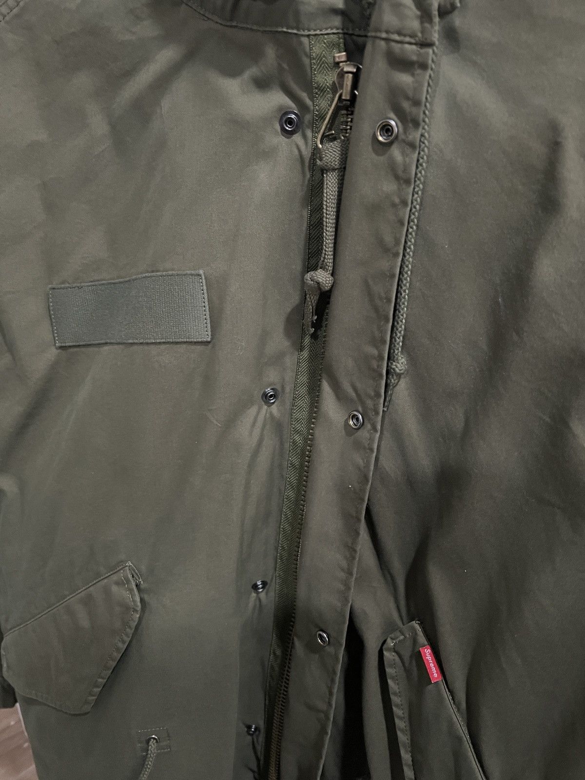 Supreme Supreme Futura Fishtail Parka Jacket Olive Size