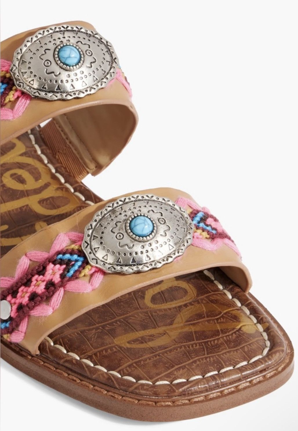 Sam Edelman SAM EDELMAN Hardyn embellished leather sandals size US 5 Size US 5 / IT 35 - 4 Thumbnail