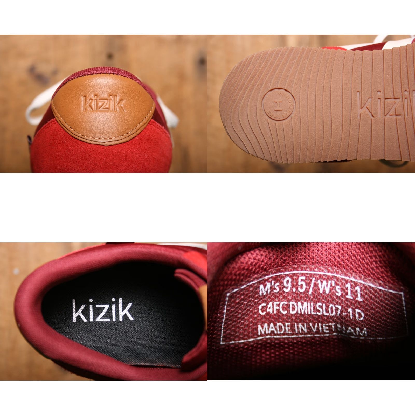 Vintage KIZIK Milan Salsa Red Sneakers Unisex Adults 9.5 11 Women's 11 Extra Details Not Included Size US 10 / IT 40 - 8 Thumbnail