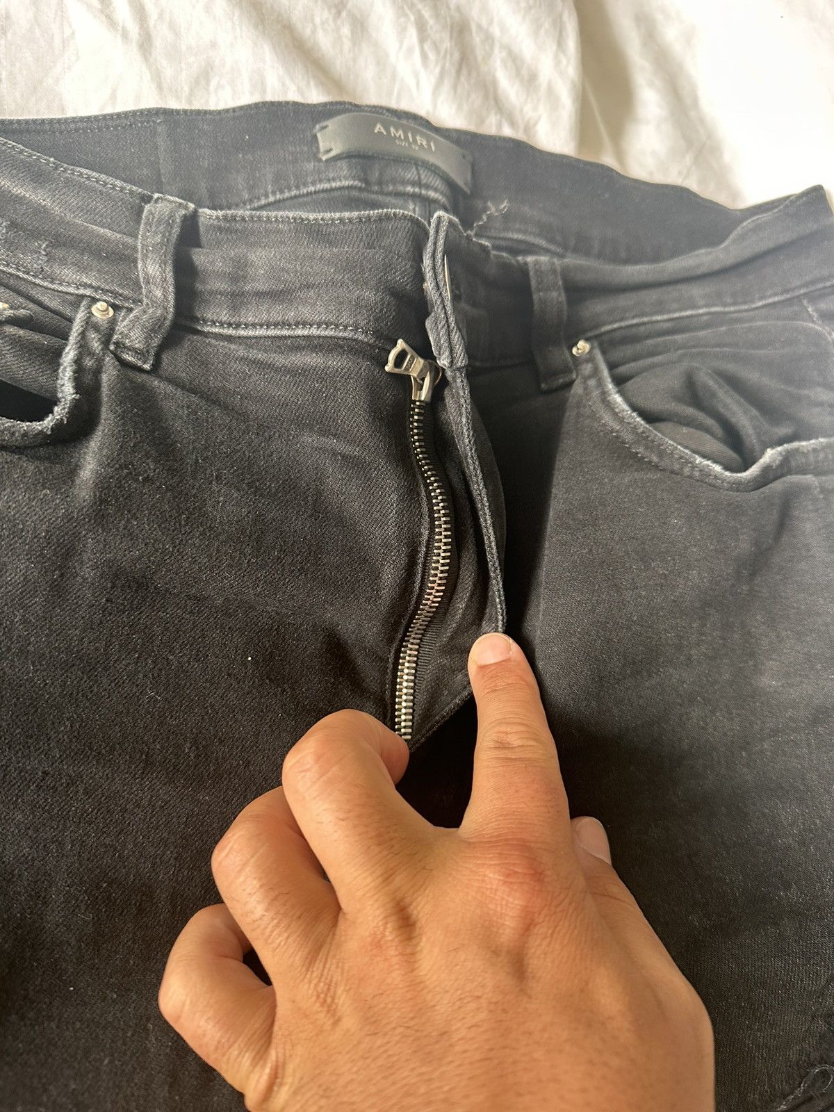 Amiri Amiri Black Biker Thrasher Jean Size US 32 / EU 48 - 8 Thumbnail