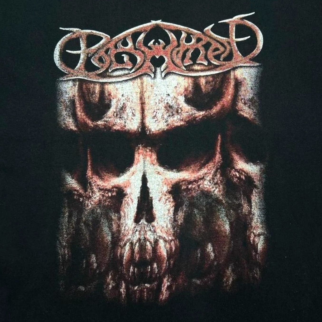 Vintage VINTAGE B&C Doomed Jesus Christ Disgraceful Supper Death Metal Band T-Shirt XL Graphic Print Front Back Men Regular Black Shirt Size XL Size US XL / EU 56 / 4 - 3 Thumbnail