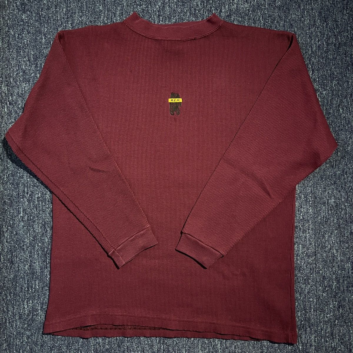 Other Vintage 90s R.E.M. Monster Waffle Long Sleeve Tee Size US XL / EU 56 / 4 - 3 Thumbnail