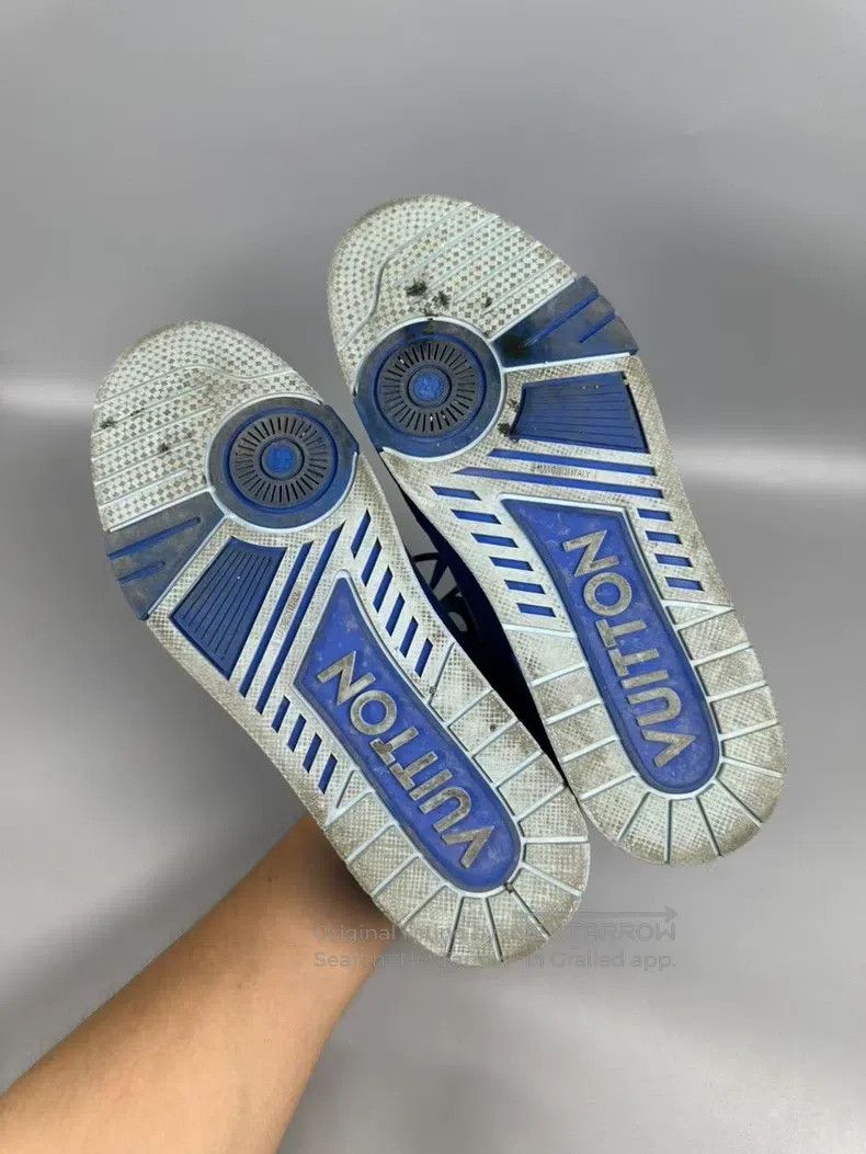 Louis Vuitton Louis Vuitton Blue Trainer Casual Shoes Size US 7 / EU 40 - 9 Thumbnail