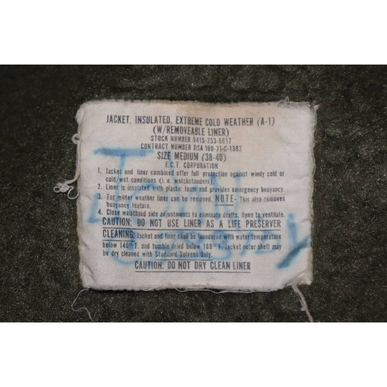 Vintage Vintage 1960s USN A-1 Extreme Cold Weather Jacket Size M Size US M / EU 48-50 / 2 - 6 Thumbnail