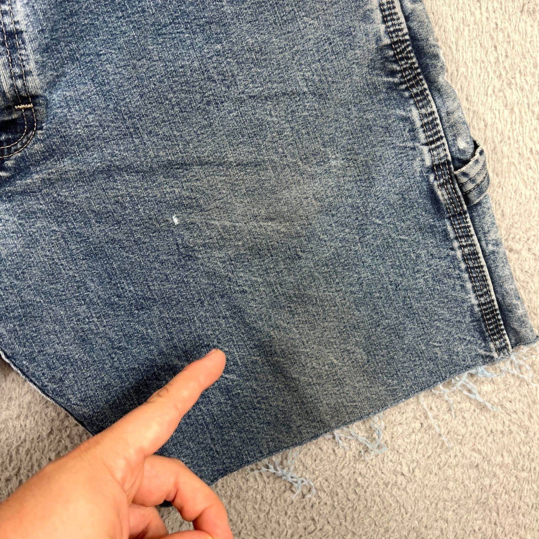 Wrangler VINTAGE Wrangler Carpenter Shorts Men Size 32 Denim Bermuda Relaxed Fit Casual Blue Size US 32 / EU 48 - 2 Thumbnail