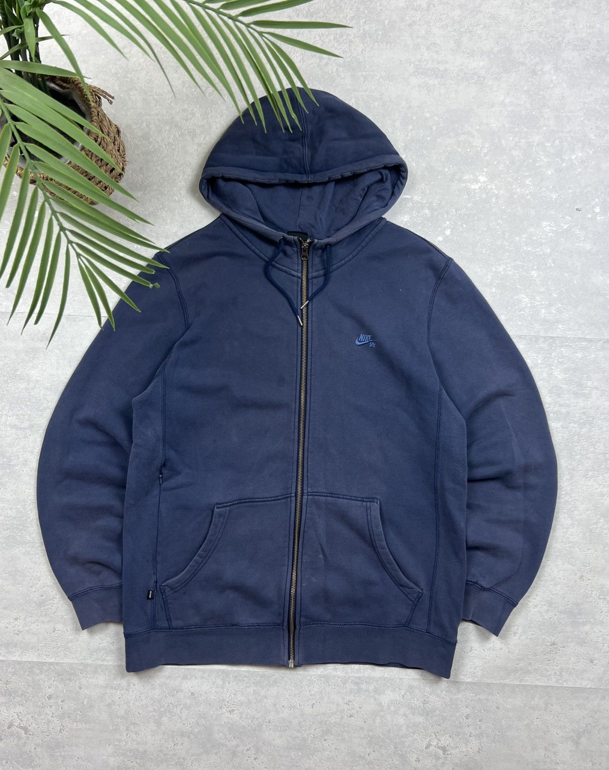 Nike 00s Nike SB Vintage Y2K Oversized Retro Zip Hoodie Size US M / EU 48-50 / 2 - 1 Thumbnail