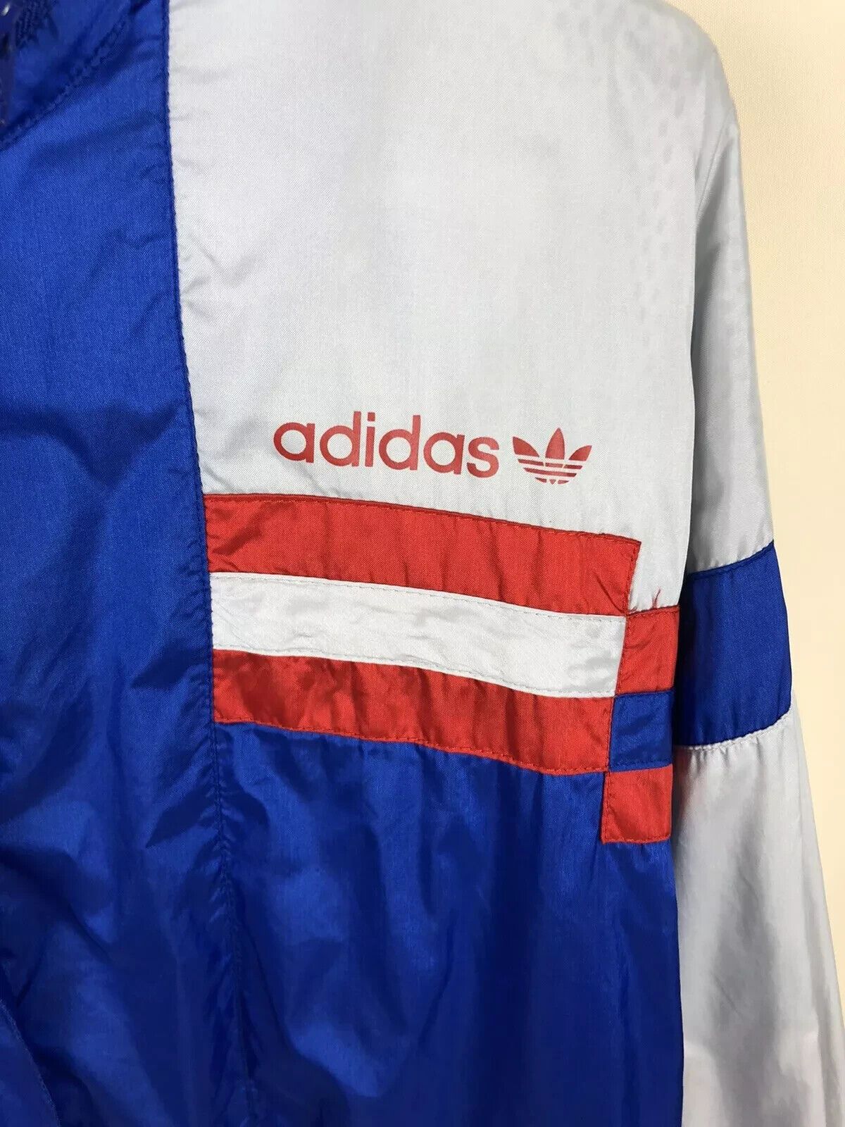 Adidas VINTAGE ADIDAS 1990s TRACK TOP NYLON JACKET MENS Size US M / EU 48-50 / 2 - 2 Thumbnail