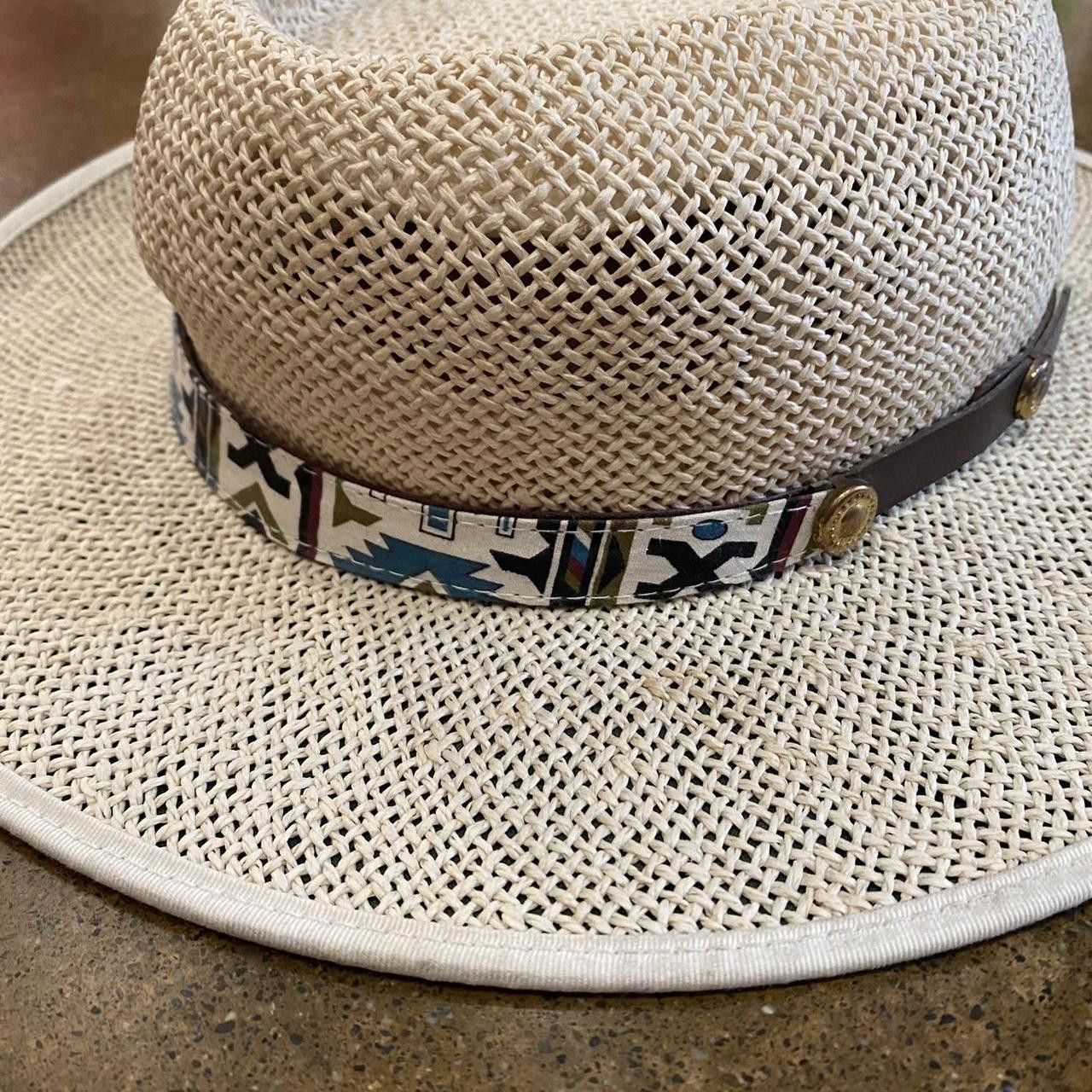 Designer Casual Western Straw Hat Size ONE SIZE - 3 Thumbnail