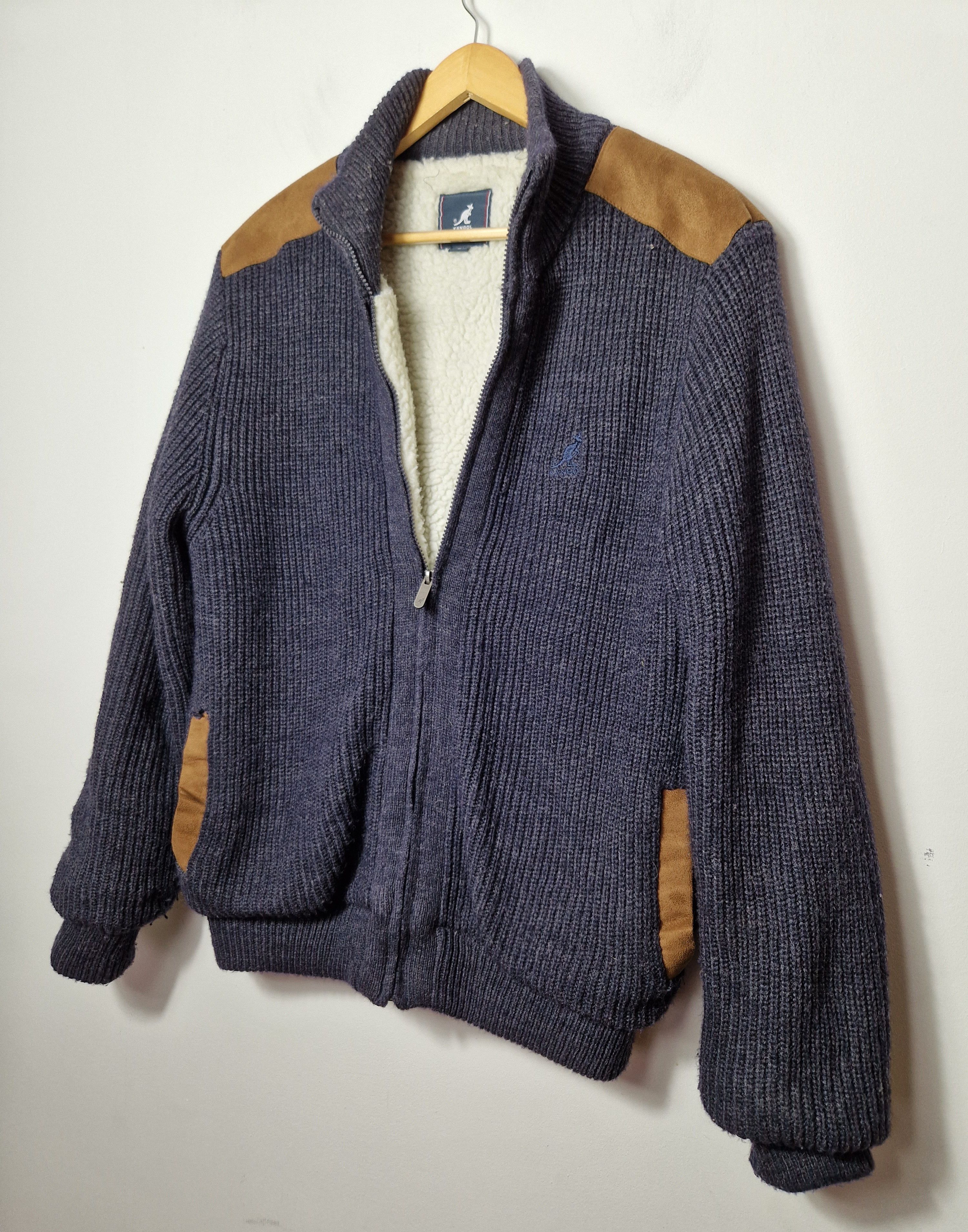 Kangol × Vintage Kangol sherpa fur y2k vintage sweatshirt Size US M / EU 48-50 / 2 - 3 Thumbnail