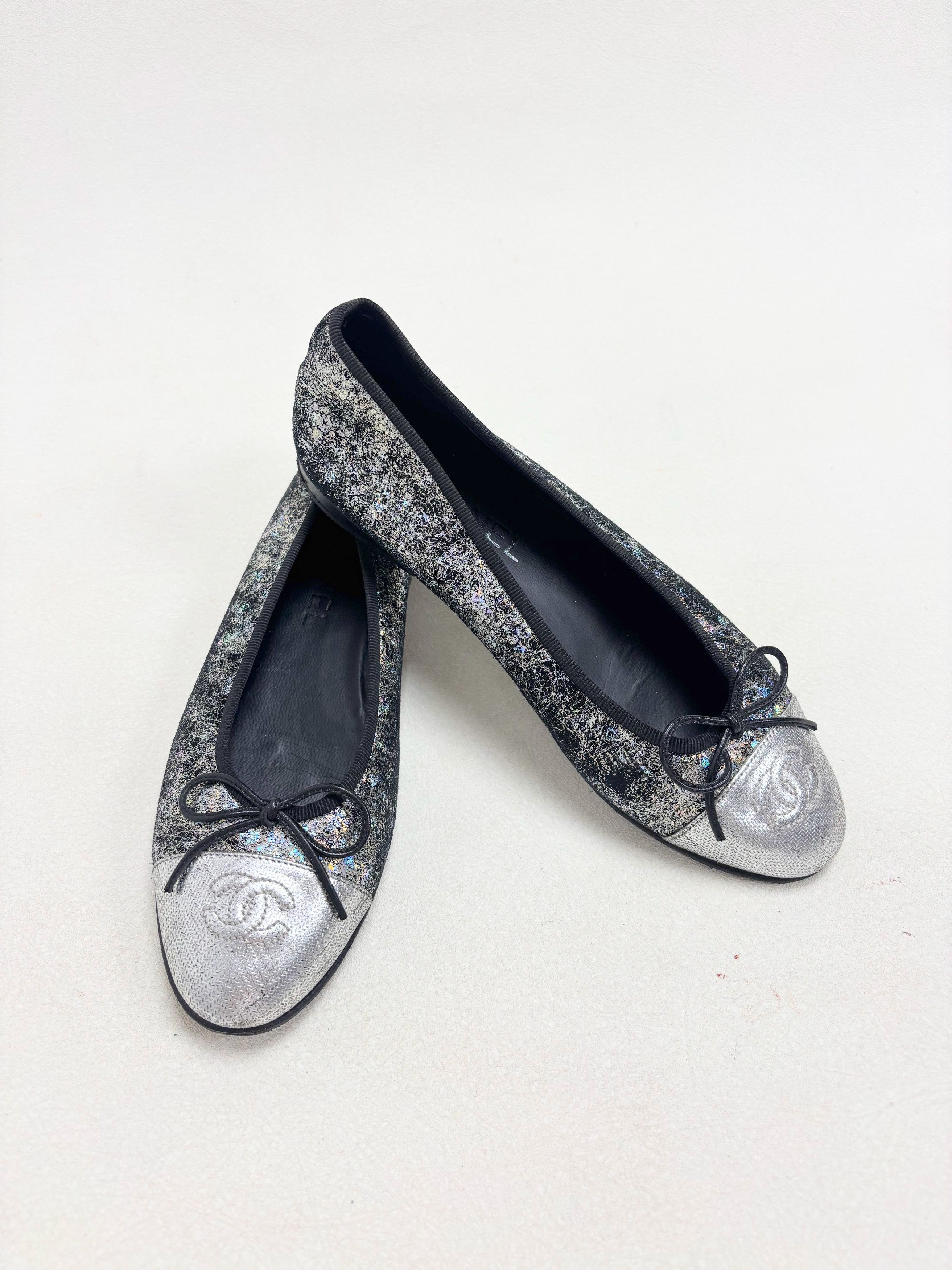 Chanel Ballerines Argent Size US 6.5 / IT 36.5 - 1 Thumbnail