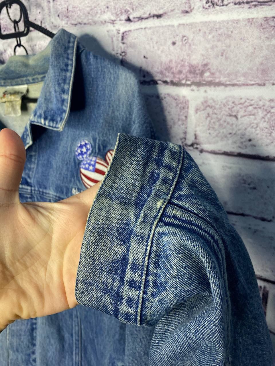 Disney Womens Vintage Denim Jacket Micky Mouse Disney cartoon Size L / US 10 / IT 46 - 7 Thumbnail