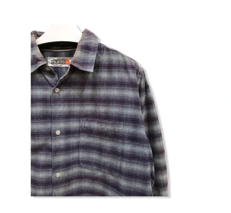 Flannel Vintage Russk Flannel Shirt 👕 Size US M / EU 48-50 / 2 - 2 Thumbnail