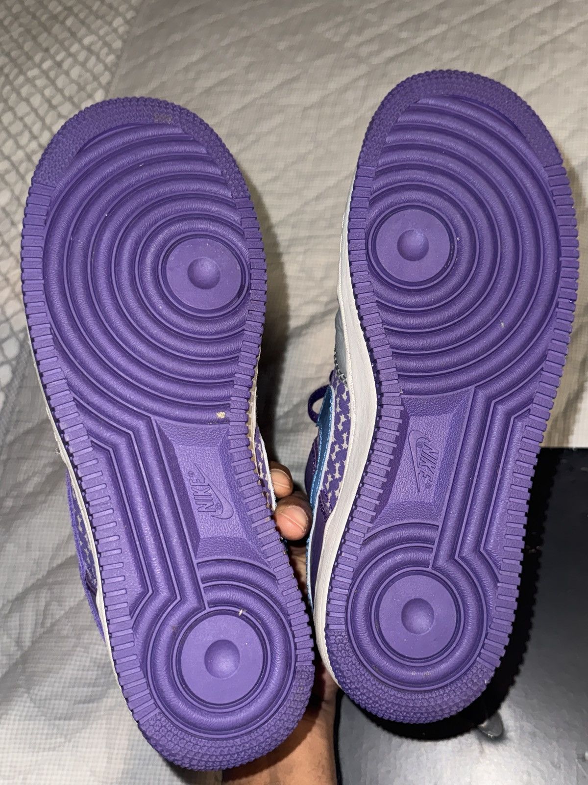 Nike × Undefeated Nike Air Force 1 Low ‘Undefeated Purple’ Size US 8.5 / EU 41-42 - 5 Thumbnail