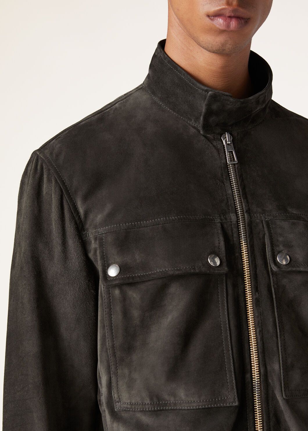 Loro Piana o1w1db10225 FAN8864 Geisei Bomber Jacket in Coal Green Size US XL / EU 56 / 4 - 6 Thumbnail