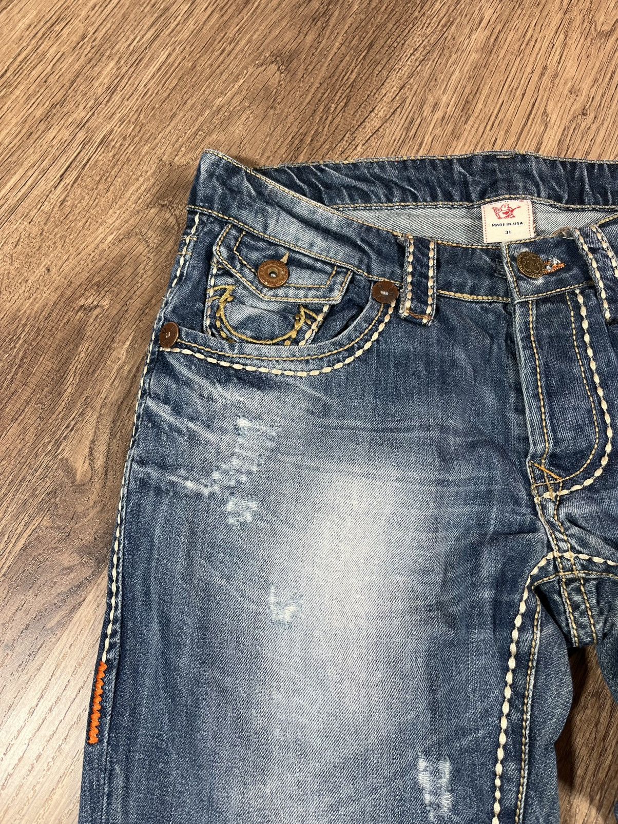 True Religion Vintage True Religion Rainbow Bobby Denim Pants Size US 31 - 5 Thumbnail
