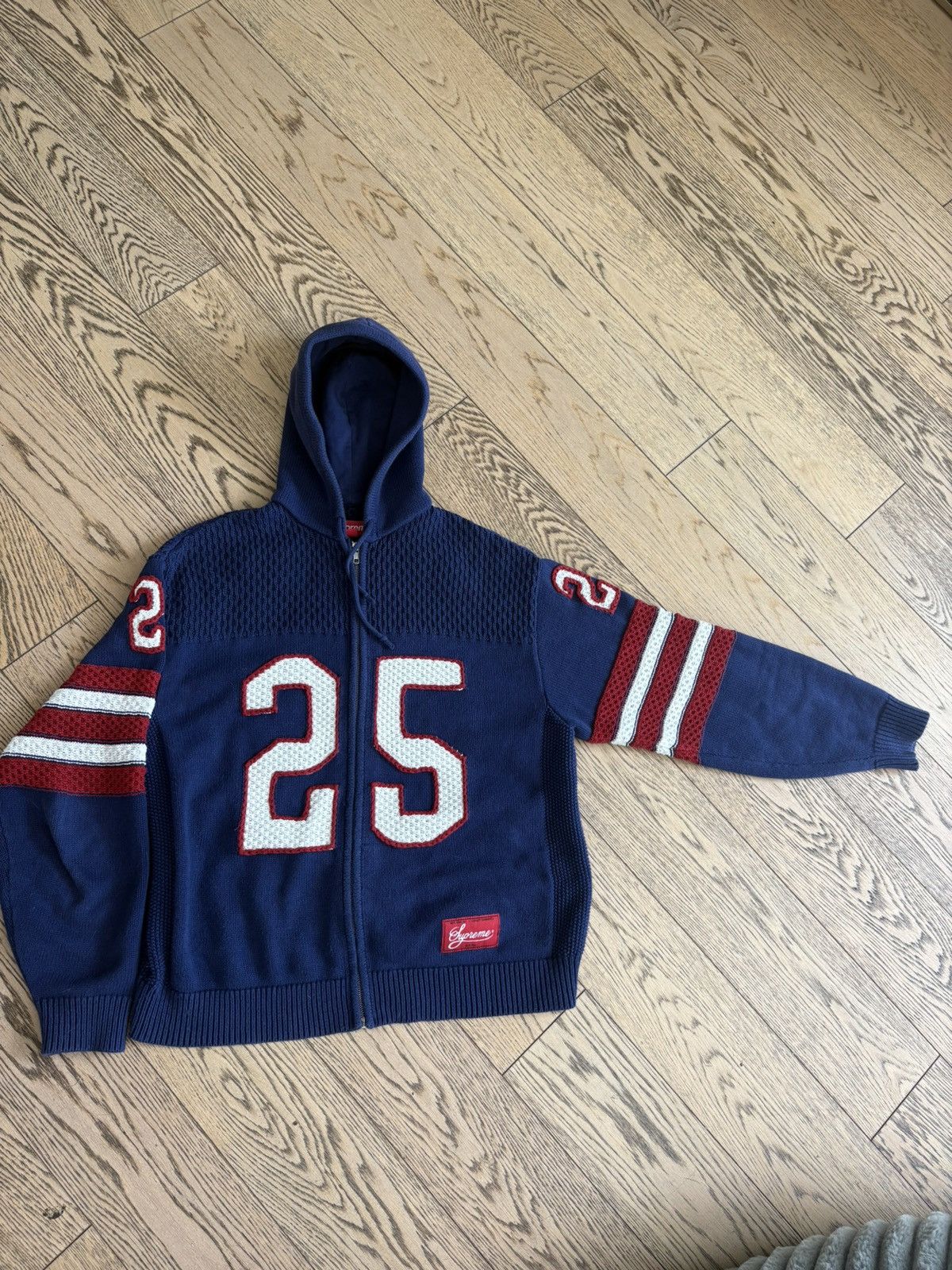 Supreme Supreme Logo Trim Zip Up Cardigan (SS21) | Grailed