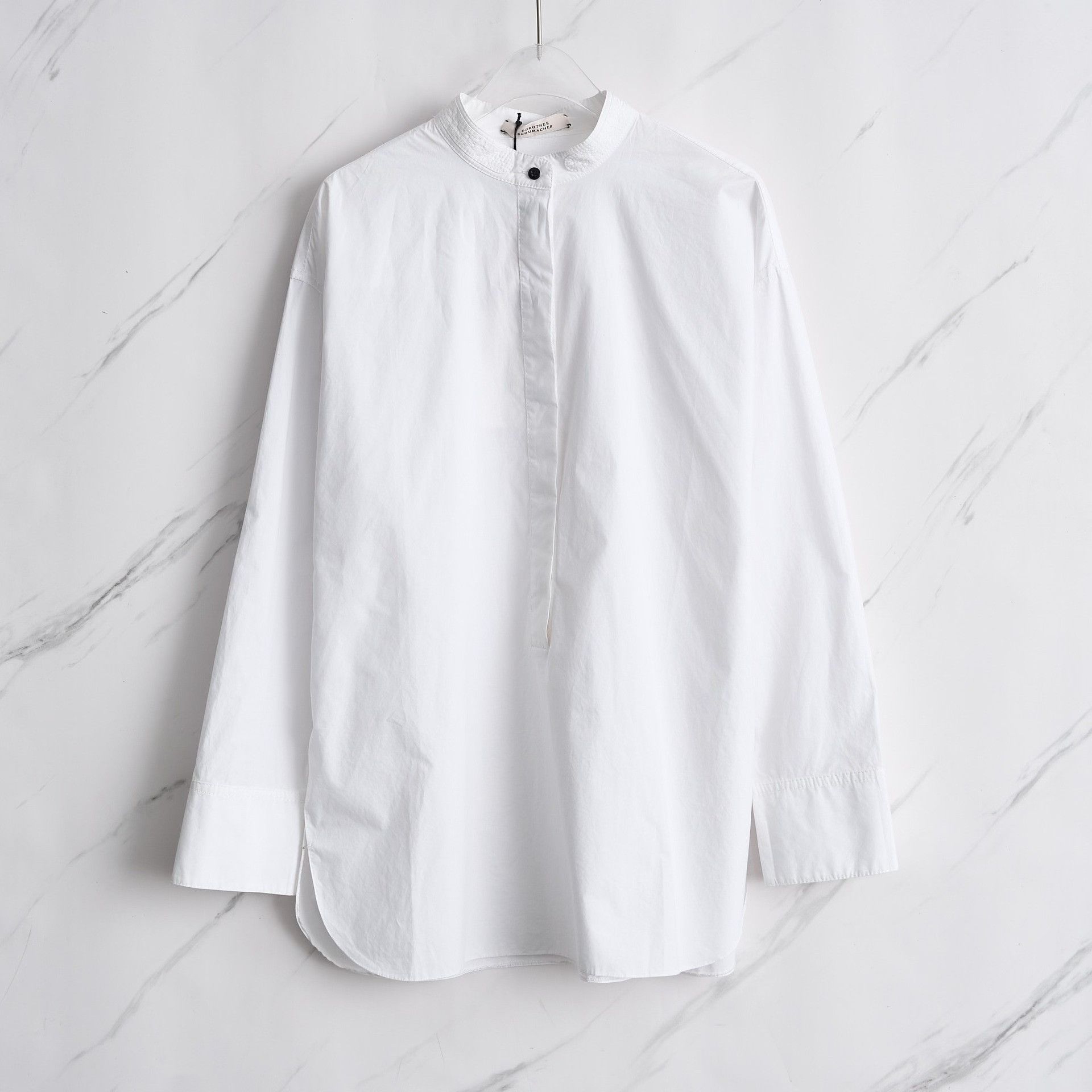 DOROTHEE SCHUMACHER Schumacher Stand Collar Basic Shirt Size US M / EU 48-50 / 2 - 1 Thumbnail