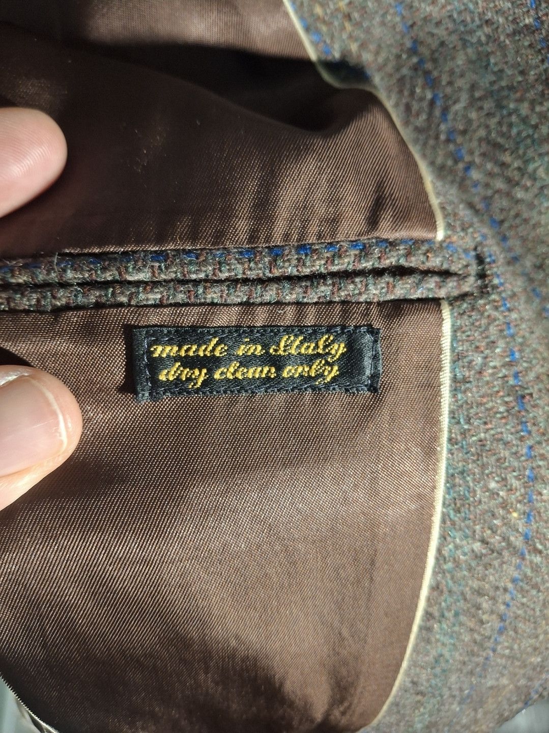 Other Vintage Egon Von Furstenberg Made in Italy Wool Blazer Size 46L - 4 Thumbnail