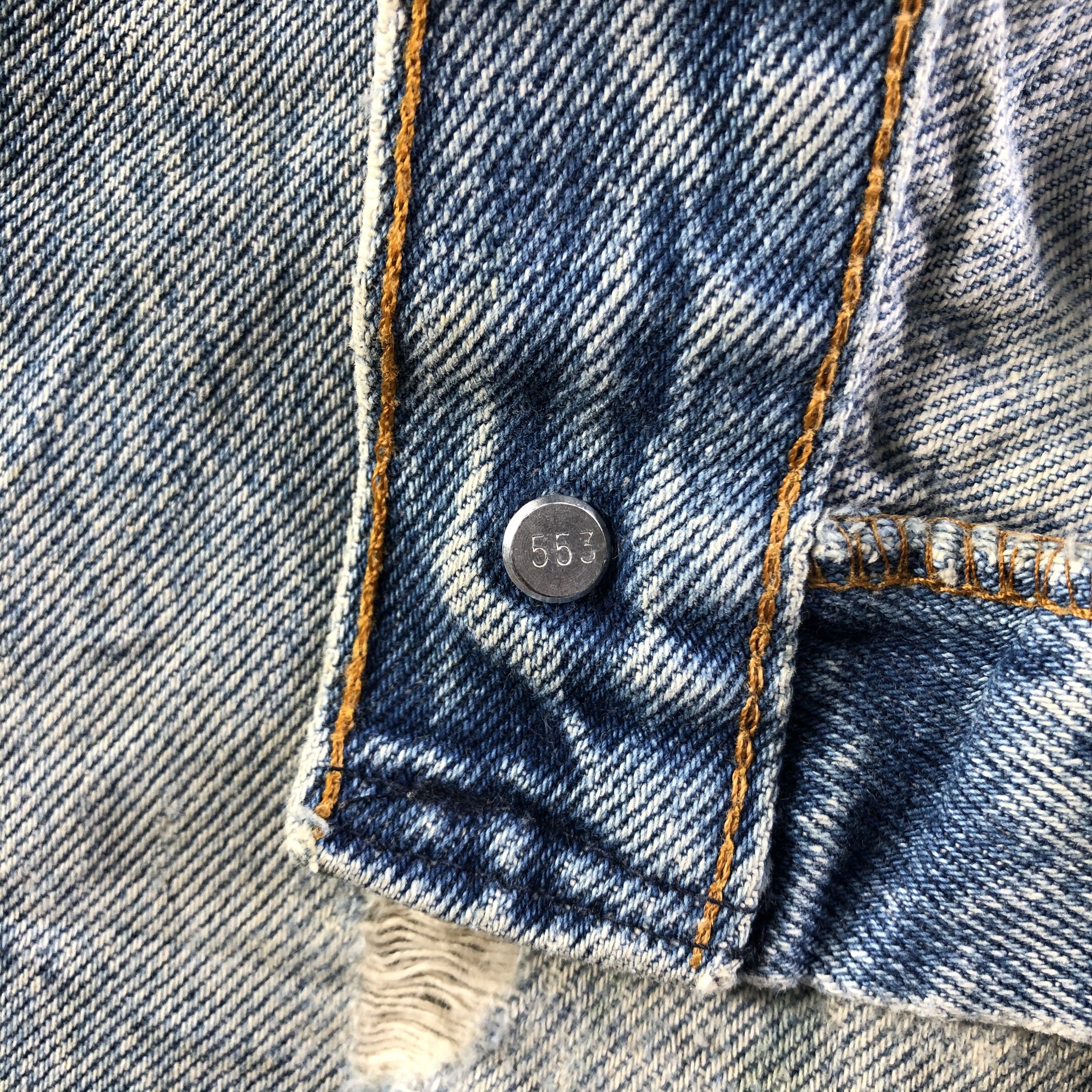 Levi's Vintage Blue Wash Levis 501 Jeans-J3566 Size US 37 - 11 Thumbnail