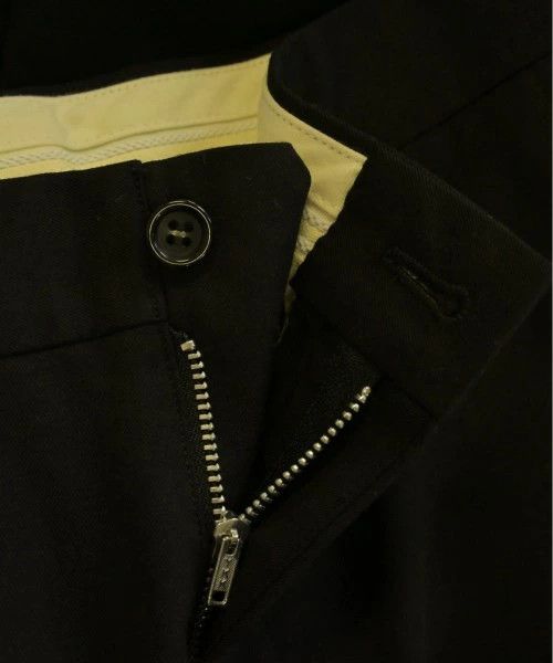 Comme des Garcons Homme Deux Casual Pants Slacks Zipper Polyester Patch Pattern Black Size US 30 / EU 46 - 4 Thumbnail